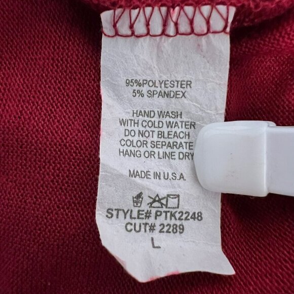 Pomelo Women’s Open Front Hooded Cardigan Red/Multi Animal Print Sleeves L - Picture 9 of 9